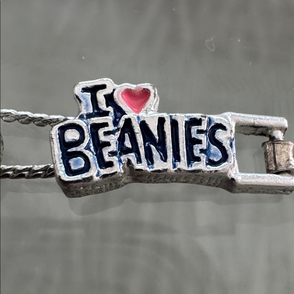 1990s Vintage “I 🩷 BEANIES” Kids Bracelet